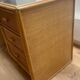 Rattan and bamboo desk