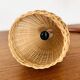 Danish Teak and Wicker Wall Lamp
