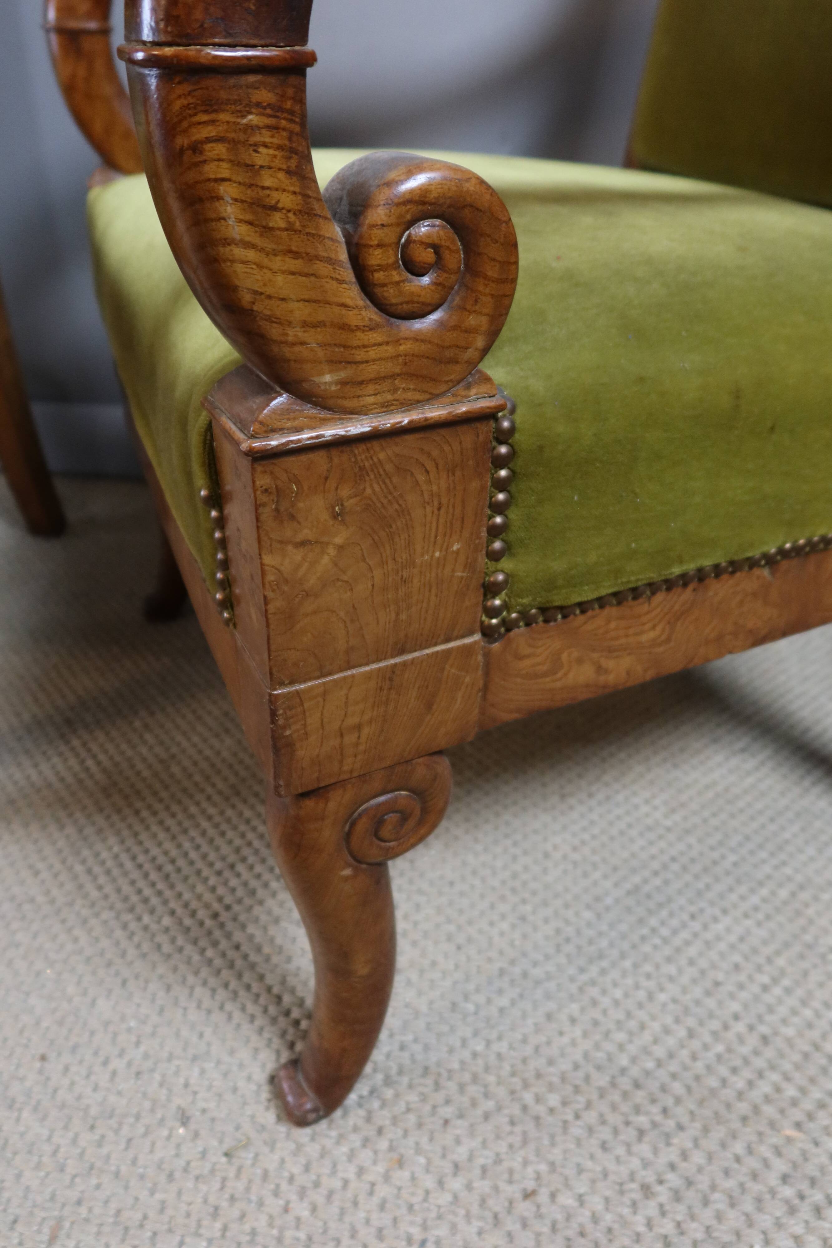 Restoration armchairs with crosses