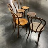 Set of 5 bistro chairs + 1 stool