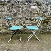 Set of 2 folding chairs Rondine by Toshiyuki Kita for Magis Italy.