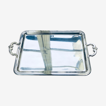 Silver metal Christofle Marly tray