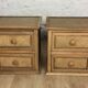 Pair of bedside rattan 1970s