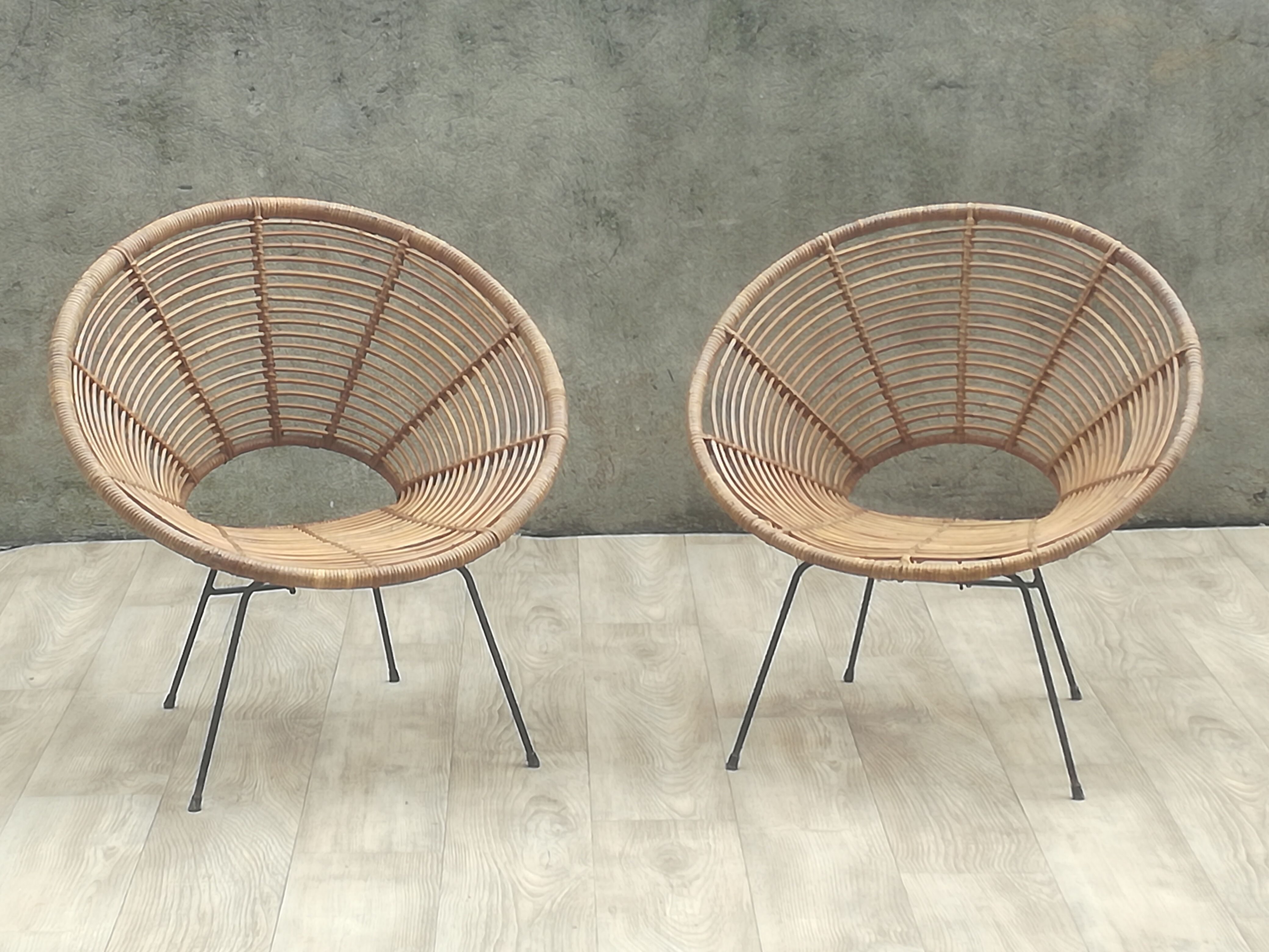 Pair of armchairs in the 1950