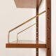 Étagère murale en teck Poul Cadovius avec un bureau, Cado années 1960.