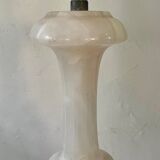 Pied de lampe en onyx rose et blanc