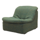 Green armchair, Italian design, 1970s, made in Italy