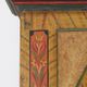 Rustic Farmhouse Antique Original Folk Art Painted Bridal Cabinet