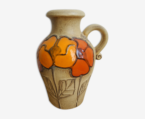 Vintage vase Scheurich Keramik W.Germany retro decoration jarron decoracion  | Selency