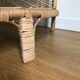 Large rattan corner shelf in Emmanuelle style