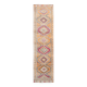 3x12 Pale Orange & Pink Vintage Wool Runner Rug, 86x352Cm