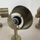 2 of 4 minimalist solid Brass "tube" SPOT Ceiling wall Lights, Italy 1970s