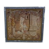 Antique french tapestry joan of arc, early 19th century