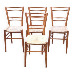 4 chaises de campagne