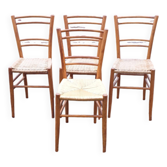 4 chaises de campagne