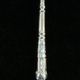 12 SFAM cake forks in silver metal Russian handle