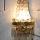Pair of vintage stamps lamps