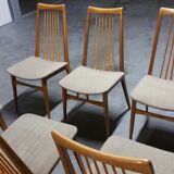 6 chairs Scandinavian years 50 60 Lubke