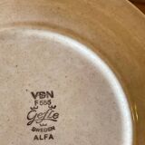 Pair of vintage Swedish Gefle plates, 1970s