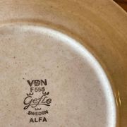 Pair of vintage Swedish Gefle plates, 1970s