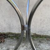 Table verre et chrome