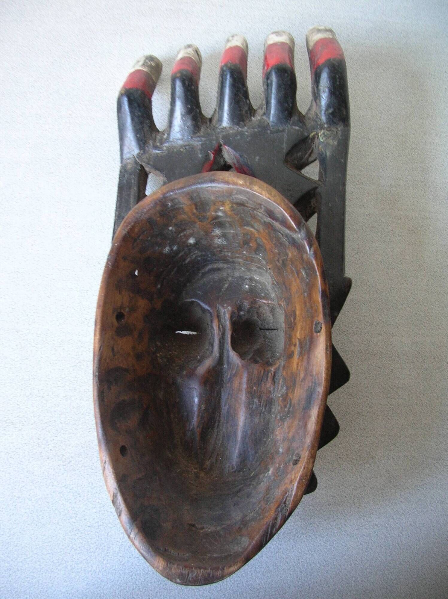 Antique African Yaouré Kokole Kwain mask Ivory Coast Ethnic art collection