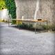 XXL coffee table in oak and chrome steel
