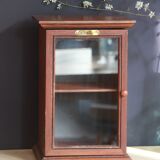 Wooden pharmacy display case