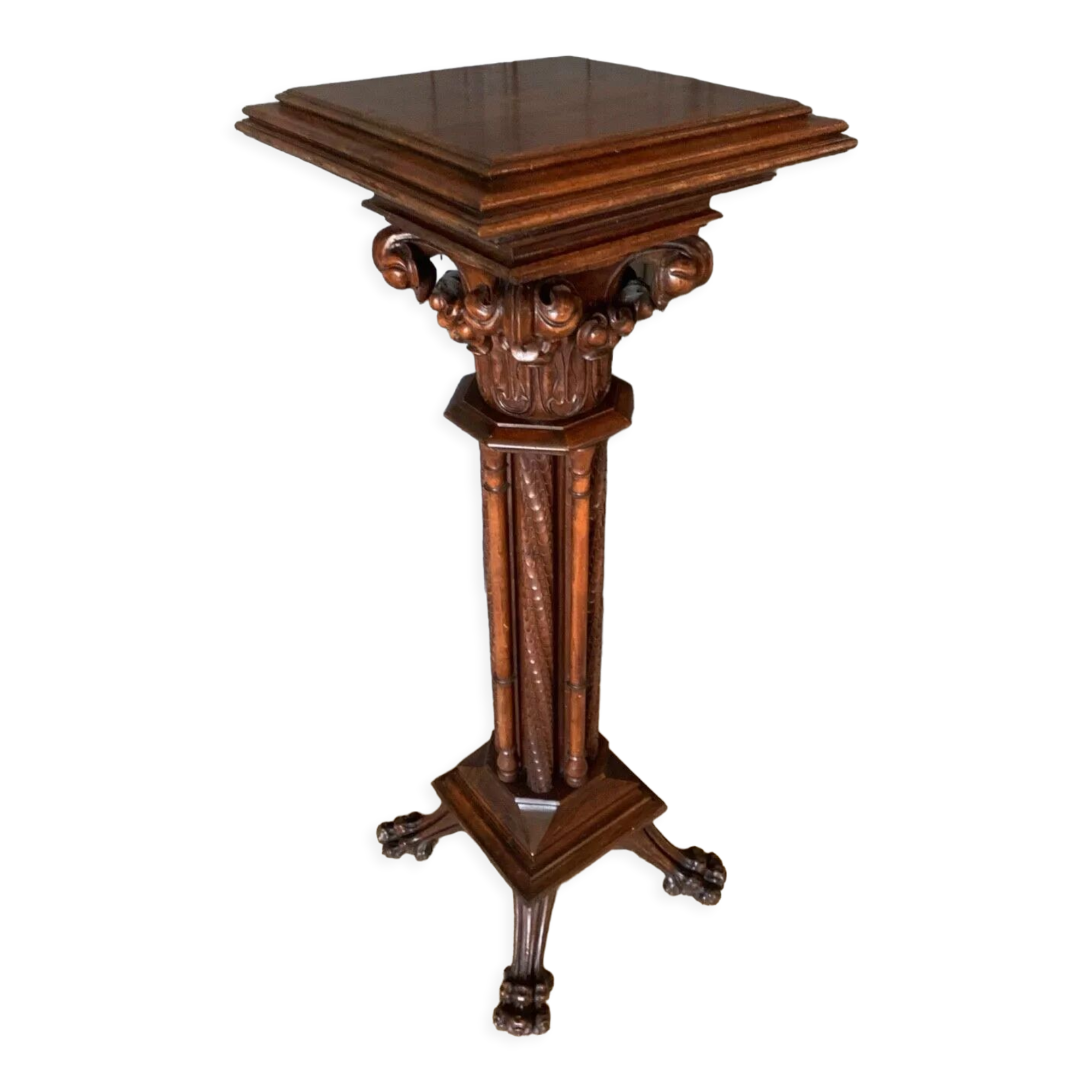 Revival walnut sheath harness corinthian marquee nineteenth