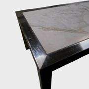 Table basse en marbre blanc – Circa 1970