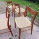 4 chaises Arne Wahl Iversen cordage neuf