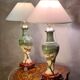 pair of ceramic lamps, Art Nouveau 1900 with 30 slight signs of wear visible