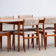 Scandinavian vintage extendable table double extension 1960