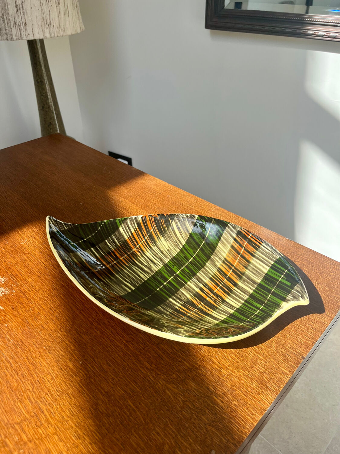 Vintage Saint-Clément plate – ceramic