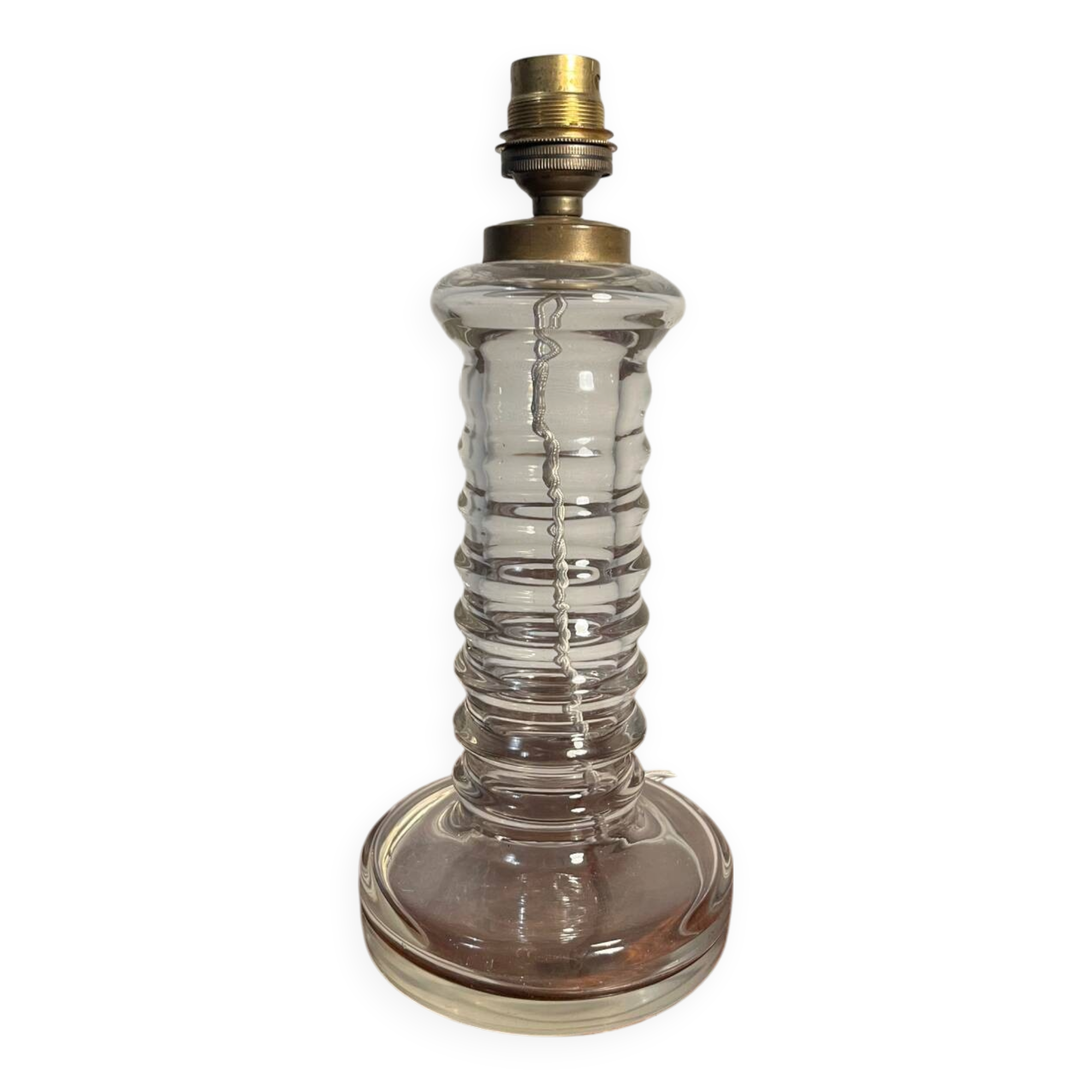 Clear glass lamp bulb