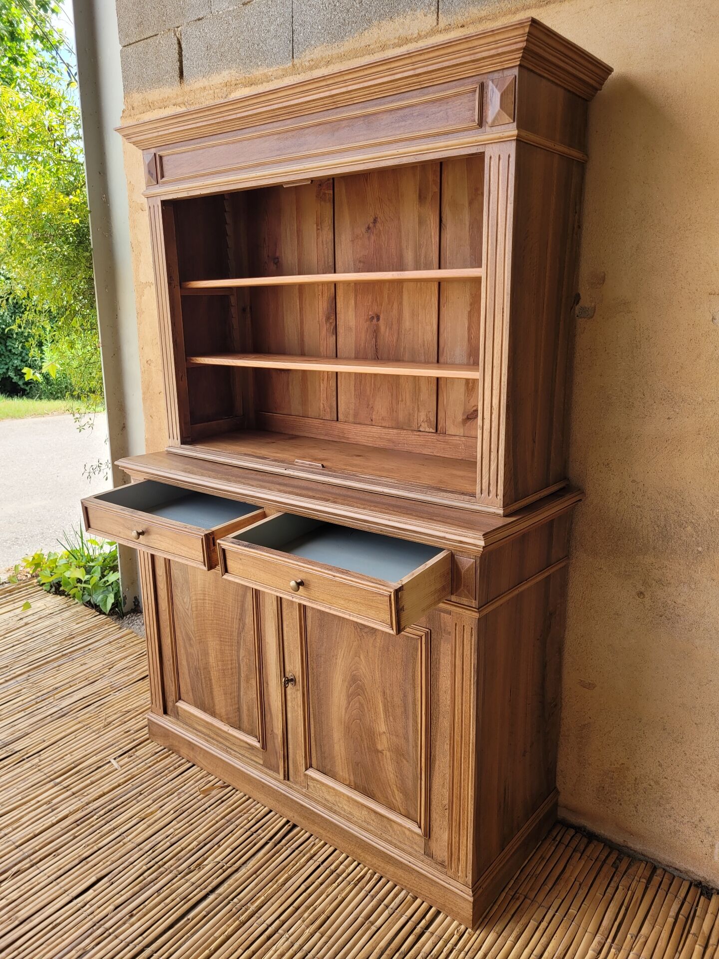 Solid walnut dresser - renovated