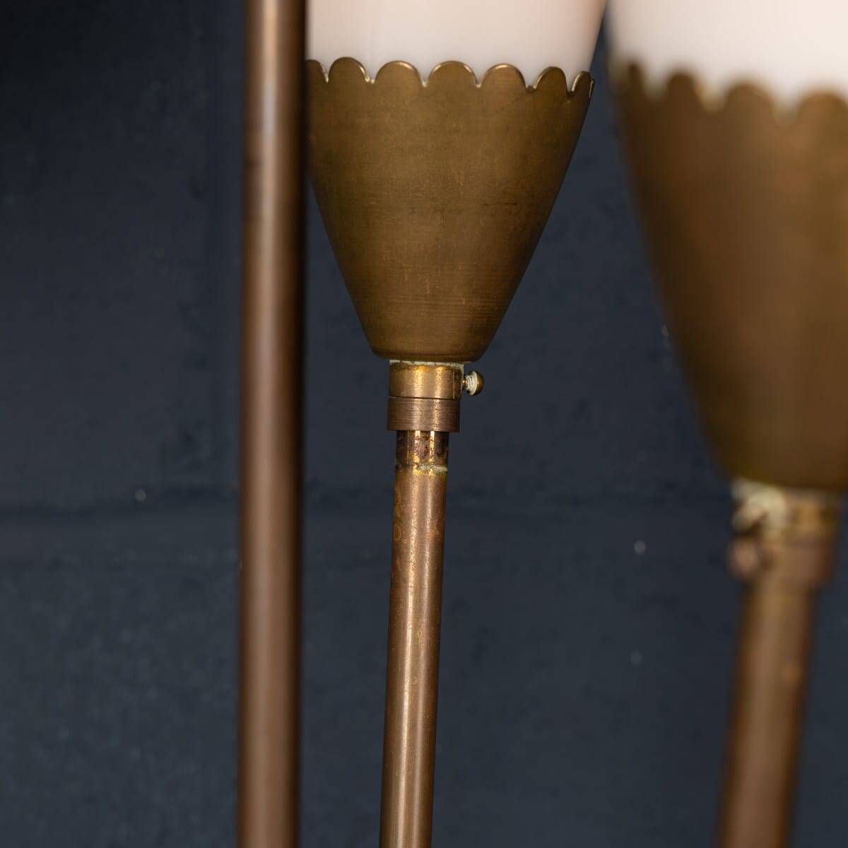 VINTAGE 20thC ITALIAN CALLA FLOOR LAMP BY ANGELO LELLI FOR ARREDOLUCE c1960