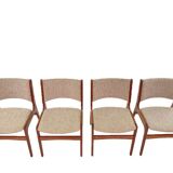 Vintage set of four dining chairs model 89 by Erik Buch for Anderstrup Møbelfabrik