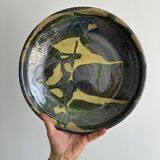 large colorful ceramic fruit basket dish