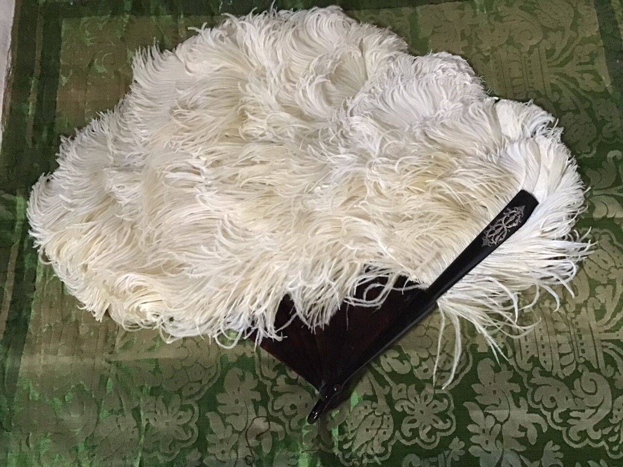 Fan scale ostrich feathers Napoleon III