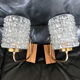 Pair of wall sconces year 70