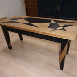 Light solid oak coffee table