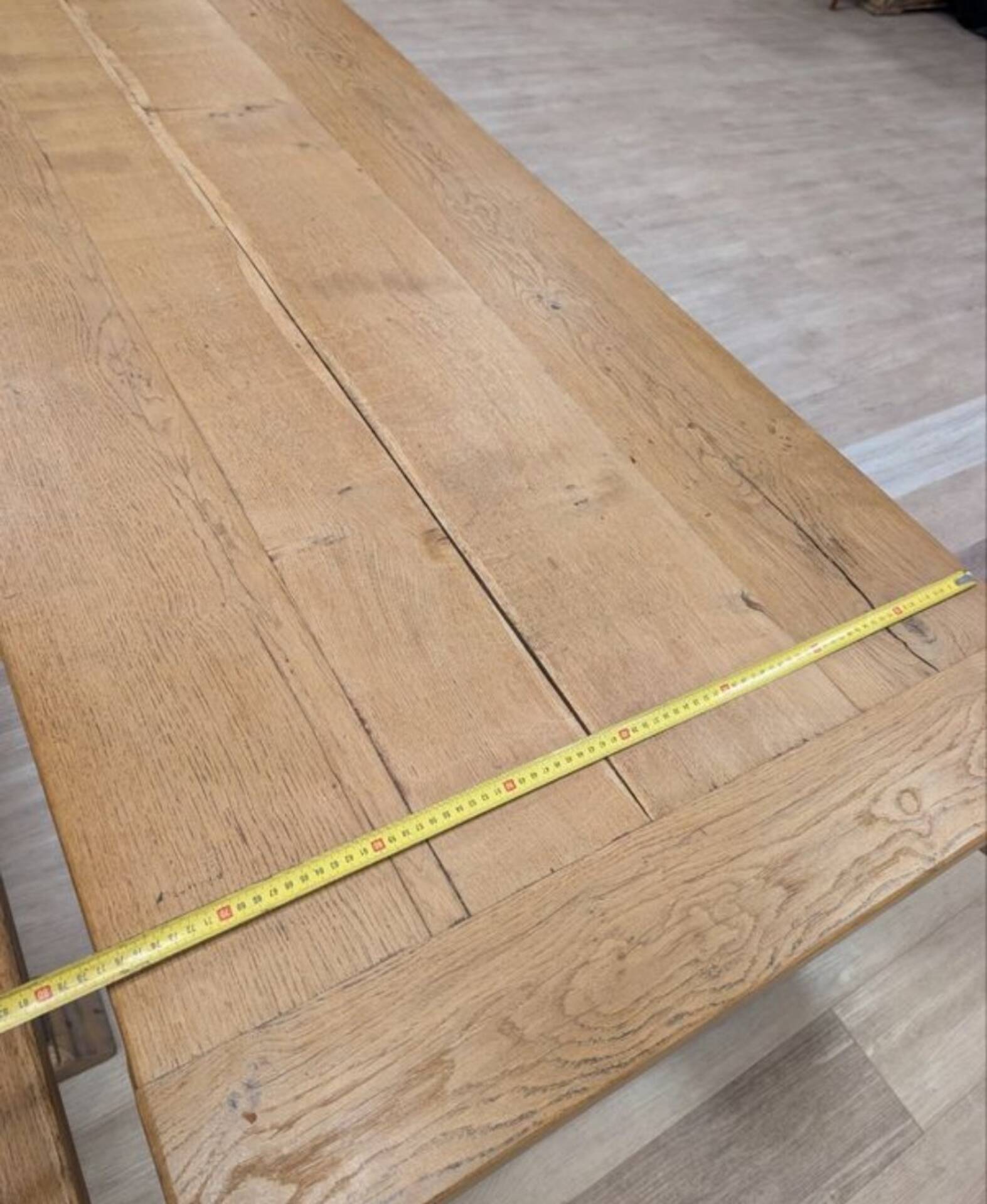 Monastery table with its custom benches.