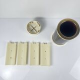 Vintage bottle cooler – marbled effect & gold finish, 1970