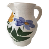 Vintage Marais Pottery style flower pitcher