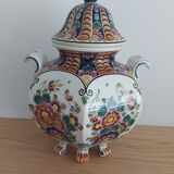 Delft earthenware covered vase