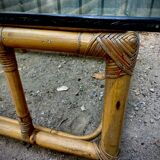 Table basse rotin