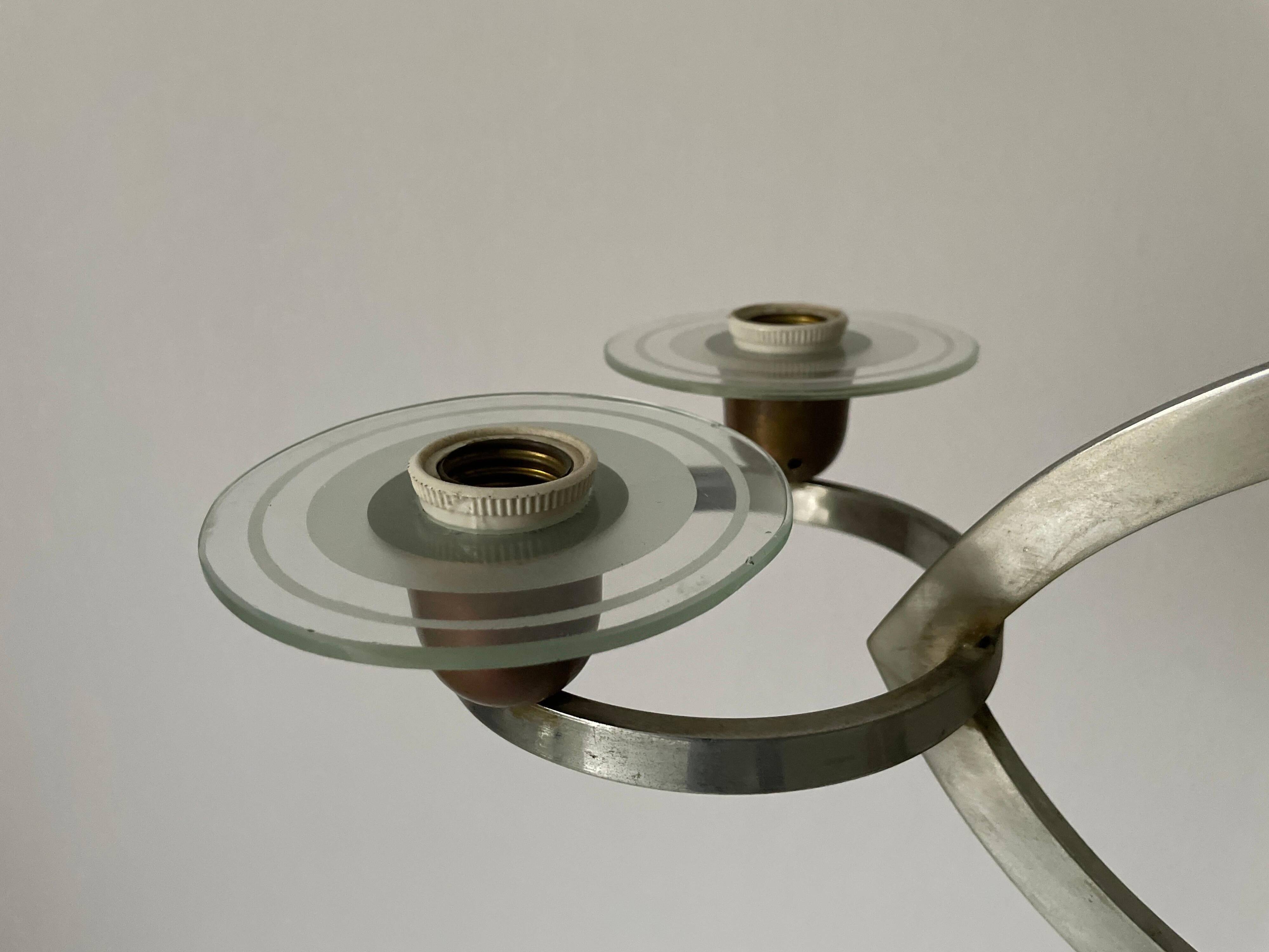 Art Deco chandelier attributed to Pietro Chiesa, 1940s, Italy.