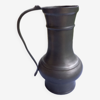 French vintage pewter jug