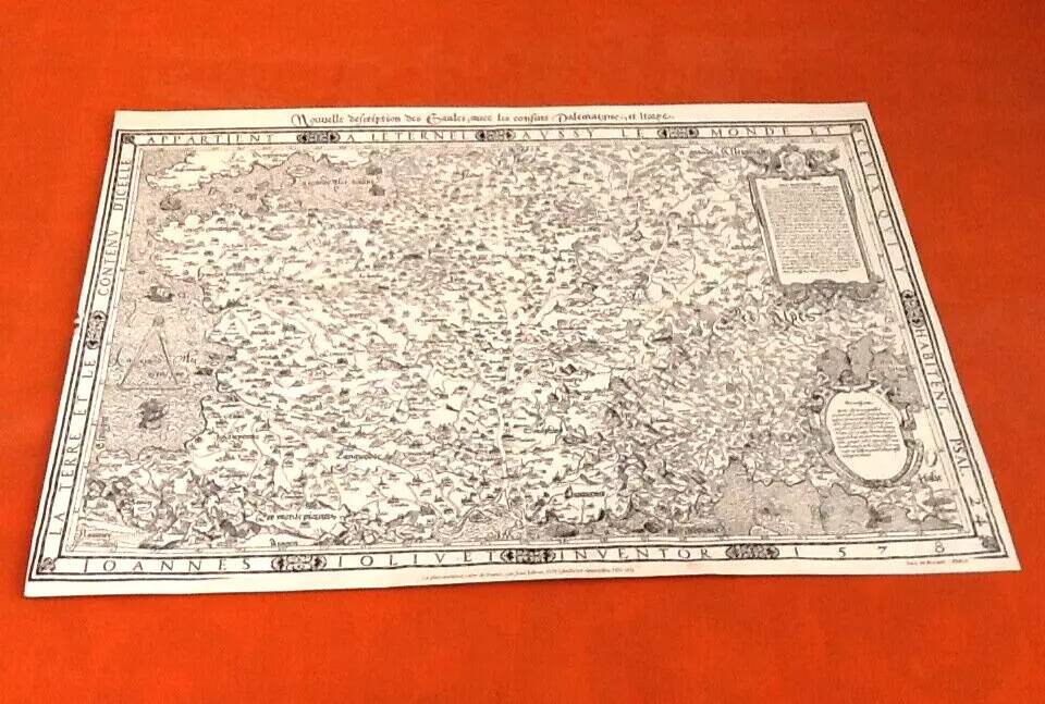 Poster / Map New description of Gaul Jean de Bonnot Paris